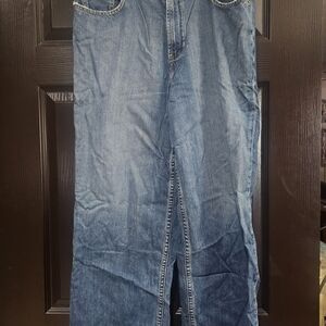 Old Navy Relaxed Fit Denim Jeans - Blue Wide-leg